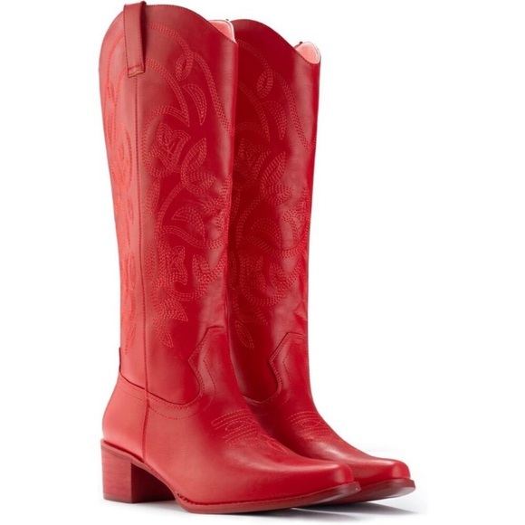 ⭐ Women's Cowboy Boots | Pointy Toe Western Mid-Calf Cowgirl Boots - Picture 6 of 8